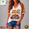 Texas Longhorns NCAA Floral Stadium Bow V Neck 3D T Shirt, NCAA College V Neck Tee Texas Longhorns Ncaa Floral Stadium Bow V Neck 3D T Shirt