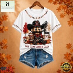 Texas Tech Red Raiders NCAA Fall Is My Favorite Color Football Unisex 3D Shirt, NCAA College 3D Shirt Texas Tech Red Raiders Ncaa Fall IS MY Favorite Color Football Unisex 3D Shirt