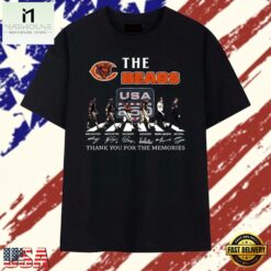 The Bears USA 250 Vintage Abbey Road Signatures T Shirt, Stylish 2D Graphic Shirt The Bears Usa 250 Vintage Abbey Road Signatures T Shirt