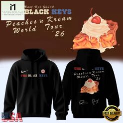 The Black Keys Peaches N Kream World Tour 2026 Signed Hoodie, Popular 3D Music Tee The Black Keys Peaches N Kream World Tour 2026 Signed Hoodie