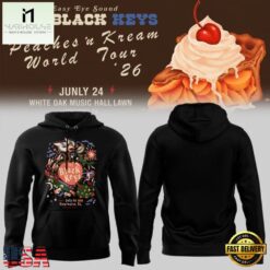 The Black Keys Tour 2026 Black Hoodie, Popular 3D Music Tee The Black Keys Tour 2026 Black Hoodie