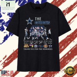 The Cowboys Legends Signatures Abbey Road Graphic T Shirt, Stylish 2D Graphic Shirt The Cowboys Legends Signatures Abbey Road Graphic T Shirt