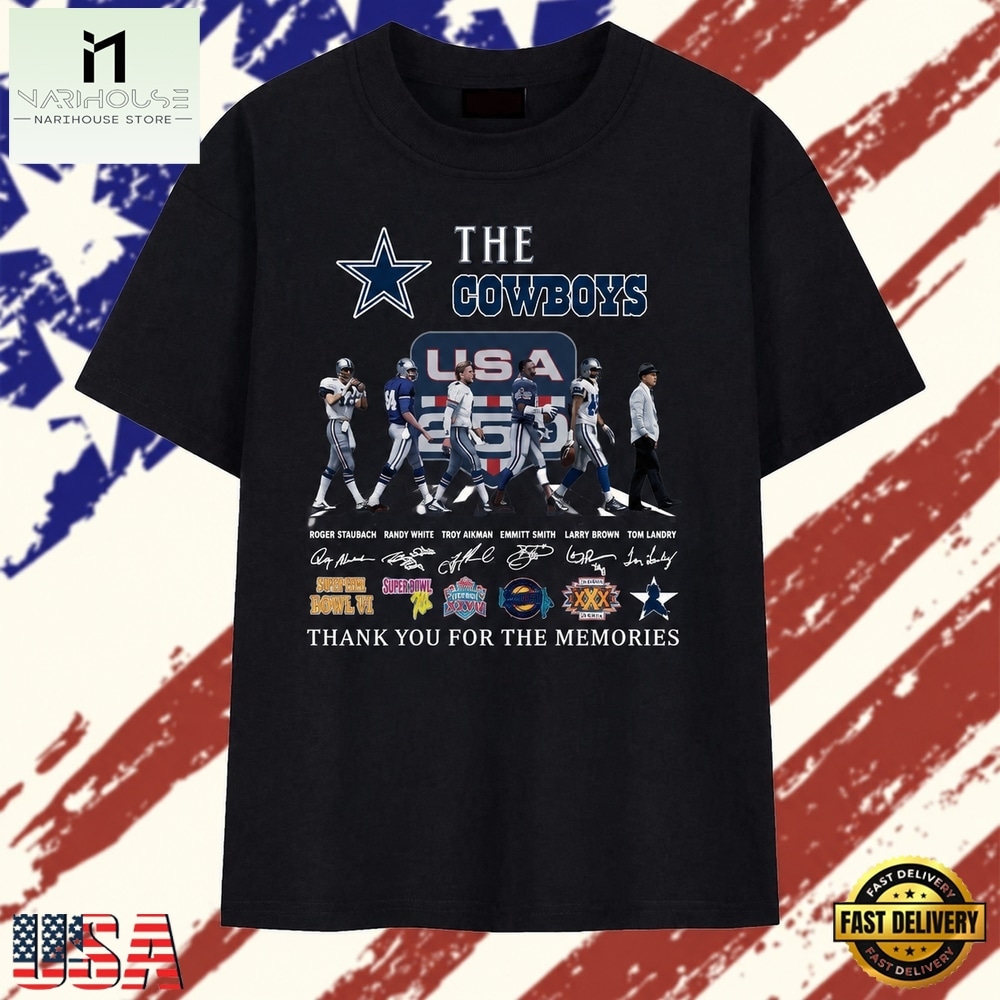 The Cowboys Legends Signatures Abbey Road Graphic T Shirt, Stylish 2D Graphic Shirt The Cowboys Legends Signatures Abbey Road Graphic T Shirt, Stylish 2D Graphic Shirt