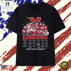 The Huskers Legends Signatures Thank You For The Memories T Shirt, Stylish 2D Graphic Shirt The Huskers Legends Signatures Thank You For The Memories T Shirt