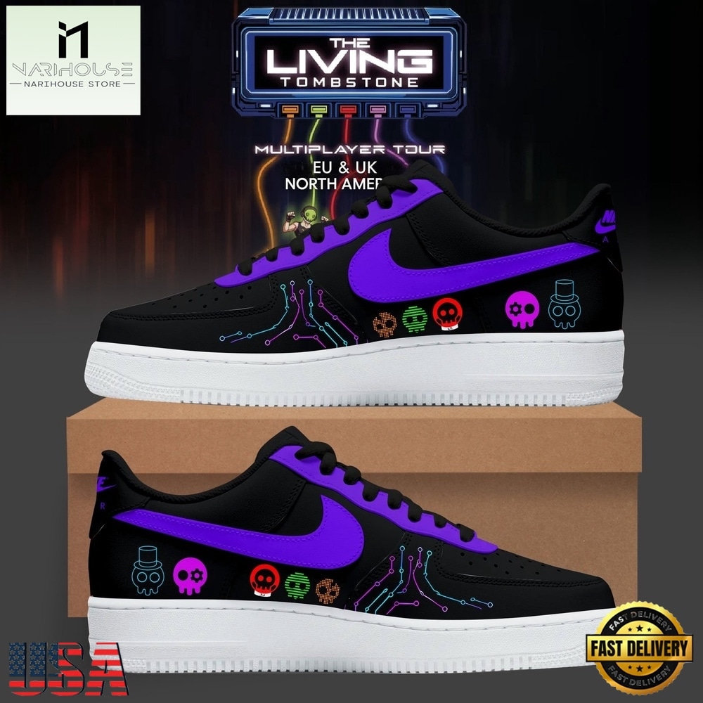 The Living Tombstone Multiplayer Tour 2026 Air Force Shoes Sneaker, Music Artist AF1 Shoes The Living Tombstone Multiplayer Tour 2026 Air Force Shoes Sneaker, Music Artist AF1 Shoes