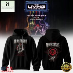 The Living Tombstone Multiplayer Tour 2026 Amstrong Hoodie, Popular 3D Music Tee The Living Tombstone Multiplayer Tour 2026 Amstrong Hoodie