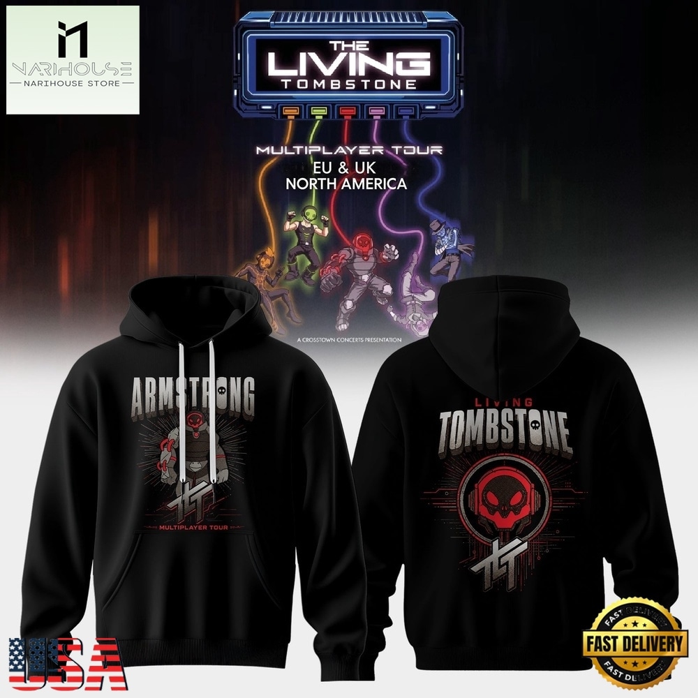 The Living Tombstone Multiplayer Tour 2026 Amstrong Hoodie, Popular 3D Music Tee The Living Tombstone Multiplayer Tour 2026 Amstrong Hoodie, Popular 3D Music Tee