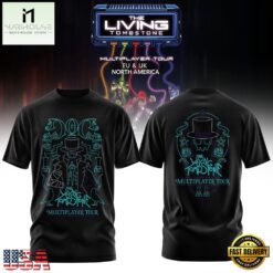 The Living Tombstone Multiplayer Tour 2026 Doc T Shirt, Popular 3D Music Tee The Living Tombstone Multiplayer Tour 2026 Doc T Shirt