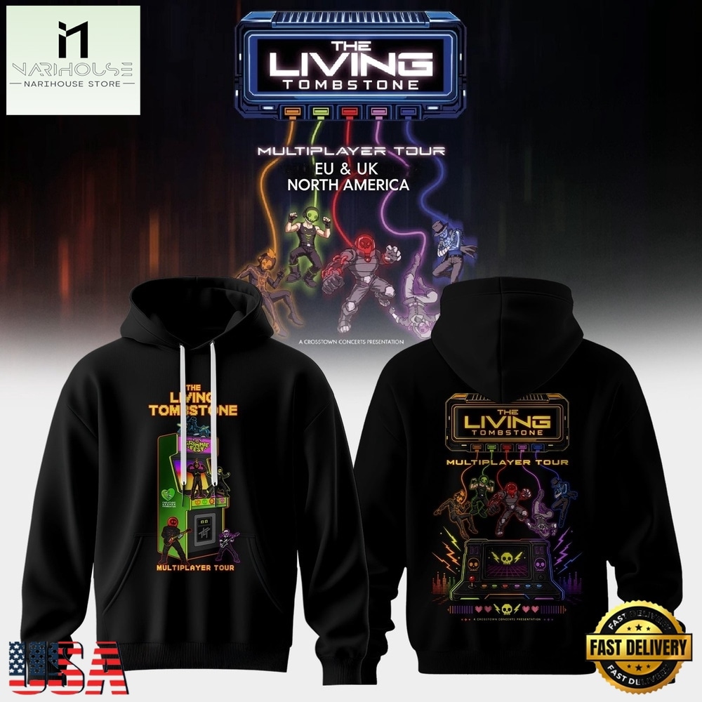 The Living Tombstone Multiplayer Tour 2026 Limited Hoodie, Popular 3D Music Tee The Living Tombstone Multiplayer Tour 2026 Limited Hoodie, Popular 3D Music Tee