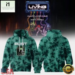 The Living Tombstone Multiplayer Tour 2026 Rust Hoodie, Popular 3D Music Tee The Living Tombstone Multiplayer Tour 2026 Rust Hoodie