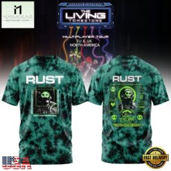 The Living Tombstone Multiplayer Tour 2026 Rust T Shirt, Popular 3D Music Tee The Living Tombstone Multiplayer Tour 2026 Rust T Shirt
