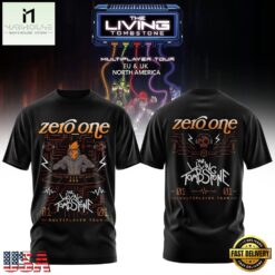 The Living Tombstone Multiplayer Tour 2026 Zero One T Shirt, Popular 3D Music Tee The Living Tombstone Multiplayer Tour 2026 Zero One T Shirt