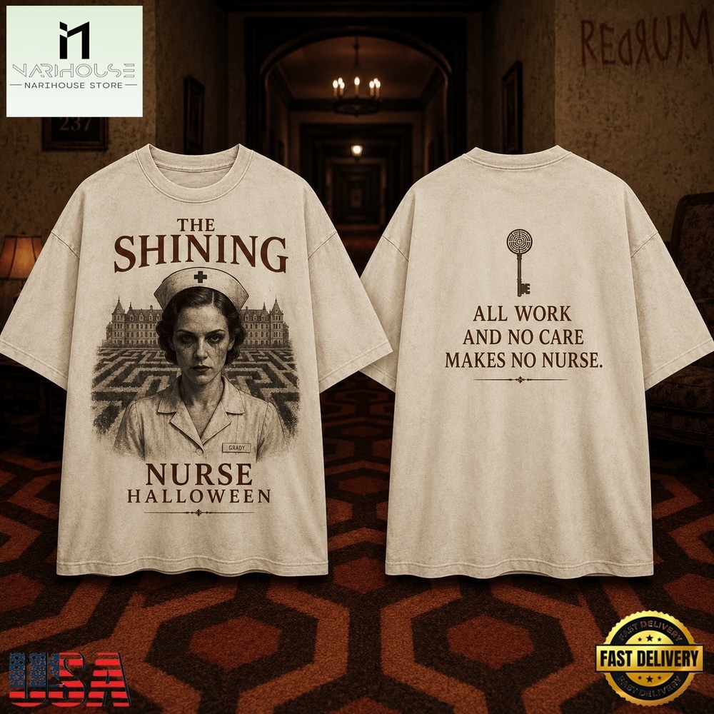 The Shining Nurse Overlook Halloween 3D Shirt, Popular 3D Music Tee The Shining Nurse Overlook Halloween 3D Shirt, Popular 3D Music Tee