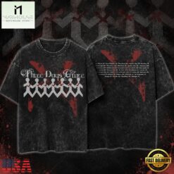 Three Days Grace Alienation 2026 North America Tour T Shirt, Popular 3D Music Tee Three Days Grace Alienation 2026 North America Tour T Shirt