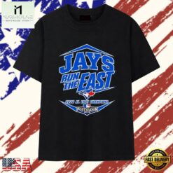 Toronto Blue Jays Run the East 2026 AL East Champions Postseason T Shirt, Stylish 2D Graphic Shirt Toronto Blue Jays Run The East 2026 AL East Champions Postseason T Shirt