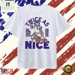 Twice as Nice LSU Tigers 2025 2026 Mascot T Shirt, Stylish 2D Graphic Shirt Twice AS Nice Lsu Tigers 2025 2026 Mascot T Shirt