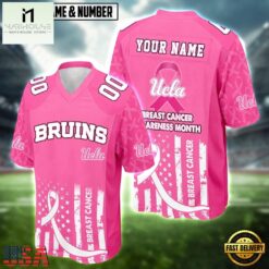 UCLA Bruins NCAA Breast Cancer Awareness Month 2026 Football Jersey, Trending Football Shirt Ucla Bruins Ncaa Breast Cancer Awareness Month 2026 Football Jersey