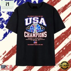 USA Champions FIBA Women’s Basketball World Cup 2026 T Shirt, Stylish 2D Graphic Shirt Usa Champions Fiba Women S Basketball World Cup 2026 T Shirt