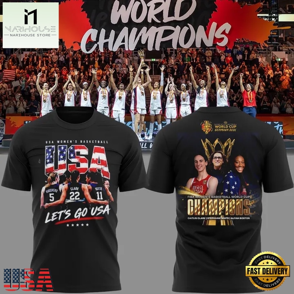 USA Women’s Basketball 2026 FIBA World Cup Champions 3D Shirt, Hot 3D Shirt Trend USA Women’s Basketball 2026 FIBA World Cup Champions 3D Shirt, Hot 3D Shirt Trend
