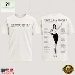 Victoria Monet Frequency Of Love Tour 2026 Graphic Limited Edition T Shirt, Popular 3D Music Tee Victoria Monet Frequency OF Love Tour 2026 Graphic Limited Edition T Shirt