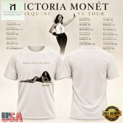 Victoria Monet Frequency Of Love Tour 2026 Graphic New Design 3D Shirt, Popular 3D Music Tee Victoria Monet Frequency OF Love Tour 2026 Graphic New Design 3D Shirt
