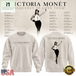 Victoria Monét Frequency Of Love Tour 2026 Graphic Sweatshirt, Popular 3D Music Tee Victoria Monet Frequency OF Love Tour 2026 Graphic Sweatshirt