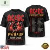 Vintage ACDC Power Up Tour 2026 North American Dates Heavy Metal T Shirt, Popular 3D Music Tee Vintage Acdc Power UP Tour 2026 North American Dates Heavy Metal T Shirt