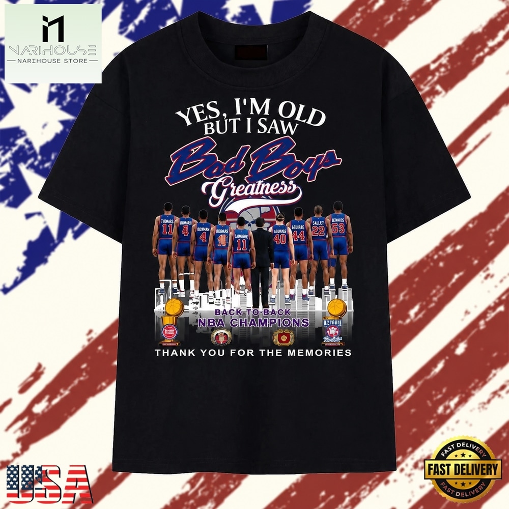 Vintage Detroit Bad Boys Greatness Back To Back NBA Champions T Shirt, Stylish 2D Graphic Shirt Vintage Detroit Bad Boys Greatness Back To Back NBA Champions T Shirt, Stylish 2D Graphic Shirt