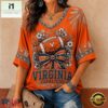 Virginia Cavaliers NCAA Vintage Floral Bow V Neck T Shirt, NCAA College V Neck Tee Virginia Cavaliers Ncaa Vintage Floral Bow V Neck T Shirt