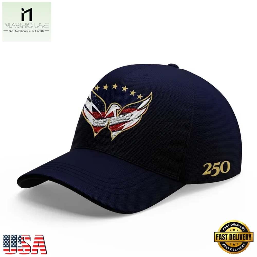 Washington Capitals Celebrating the 250th Anniversary of America Cap, Trending Cap Style Washington Capitals Celebrating the 250th Anniversary of America Cap, Trending Cap Style