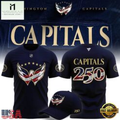 Washington Capitals Celebrating the 250th Anniversary of America T Shirt, Hot 3D Shirt Trend Washington Capitals Celebrating The 250th Anniversary OF America T Shirt