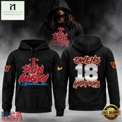 Washington Commanders Tyler Owens I Run Angry 2026 Black Hoodie, Hot 3D Shirt Trend Washington Commanders Tyler Owens I Run Angry 2026 Black Hoodie