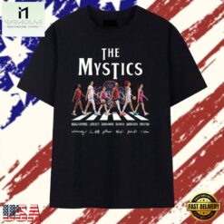Washington Mystics Players Abbey Road Vintage Style Signatures T Shirt, Stylish 2D Graphic Shirt Washington Mystics Players Abbey Road Vintage Style Signatures T Shirt