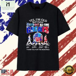 Yes I’m old but I saw Detroit All Time Greats thank you for the memories T Shirt, Stylish 2D Graphic Shirt Yes I M Old But I Saw Detroit All Time Greats Thank You For The Memories T Shirt