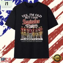 Yes I'm Old But I Saw Seminoles Greatness Signatures Vintage T Shirt, Stylish 2D Graphic Shirt Yes I M Old But I Saw Seminoles Greatness Signatures Vintage T Shirt