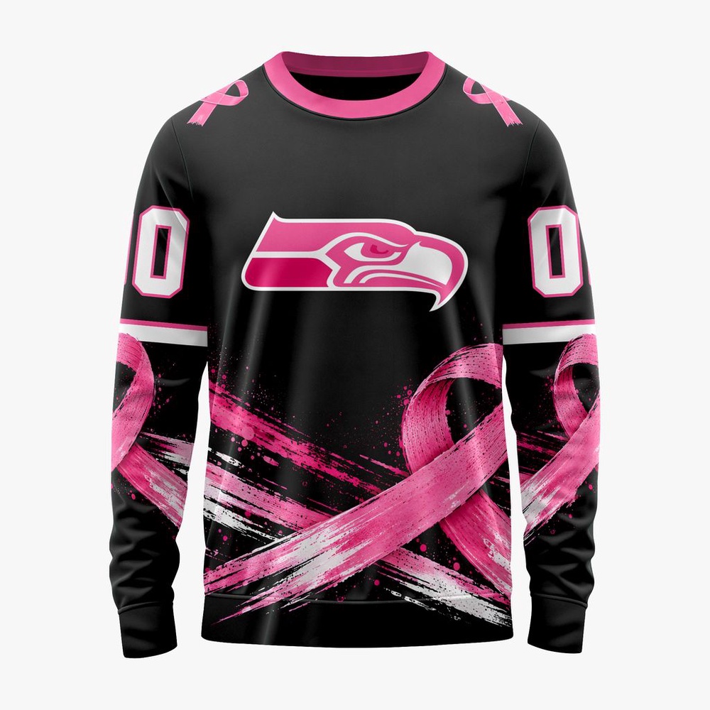 NFL Seattle Seahawks Personalized Pink Fights Breast Cancer 2026 Design Hoodie, TShirt, Sweatshirt, NFL Sporty Shirt NFL Seattle Seahawks Personalized Pink Fights Breast Cancer 2026 Design Hoodie, TShirt, Sweatshirt, NFL Sporty Shirt