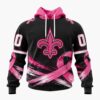 NFL New Orleans Saints Personalized Pink Fights Breast Cancer 2026 Design Hoodie, TShirt, Sweatshirt, NFL Sporty Shirt Nfl New Orleans Saints Personalized Pink Fights Breast Cancer 2026 Design Hoodie Tshirt Sweatshirt 1