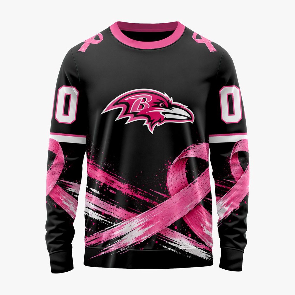 NFL Baltimore Ravens Personalized Pink Fights Breast Cancer 2026 Design Hoodie, TShirt, Sweatshirt, NFL Sporty Shirt NFL Baltimore Ravens Personalized Pink Fights Breast Cancer 2026 Design Hoodie, TShirt, Sweatshirt, NFL Sporty Shirt