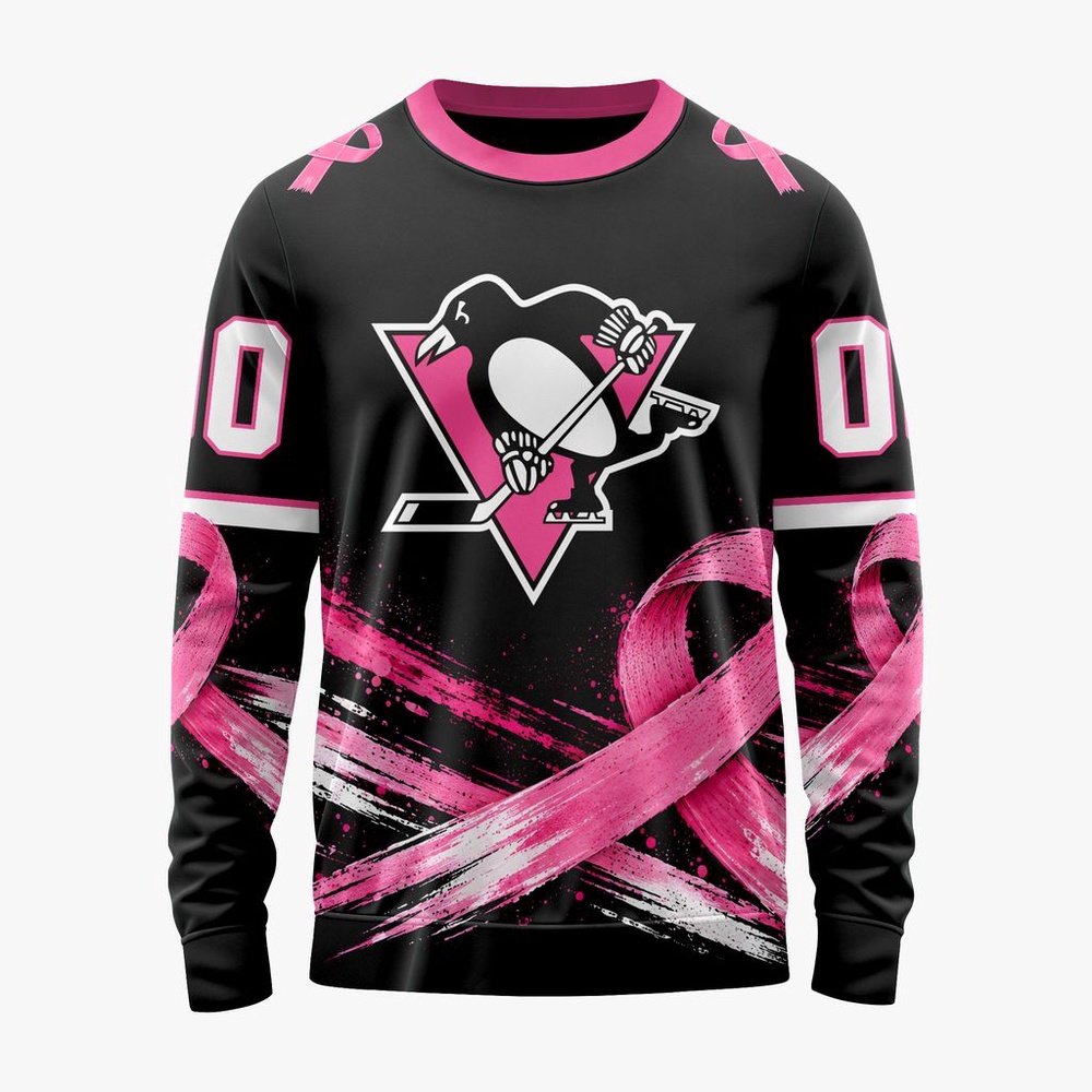 NHL Pittsburgh Penguins 2026 Hockey Pink Fights Breast Cancer Design Hoodie, TShirt, Sweatshirt, NHL 3D Game Day Tee NHL Pittsburgh Penguins 2026 Hockey Pink Fights Breast Cancer Design Hoodie, TShirt, Sweatshirt, NHL 3D Game Day Tee