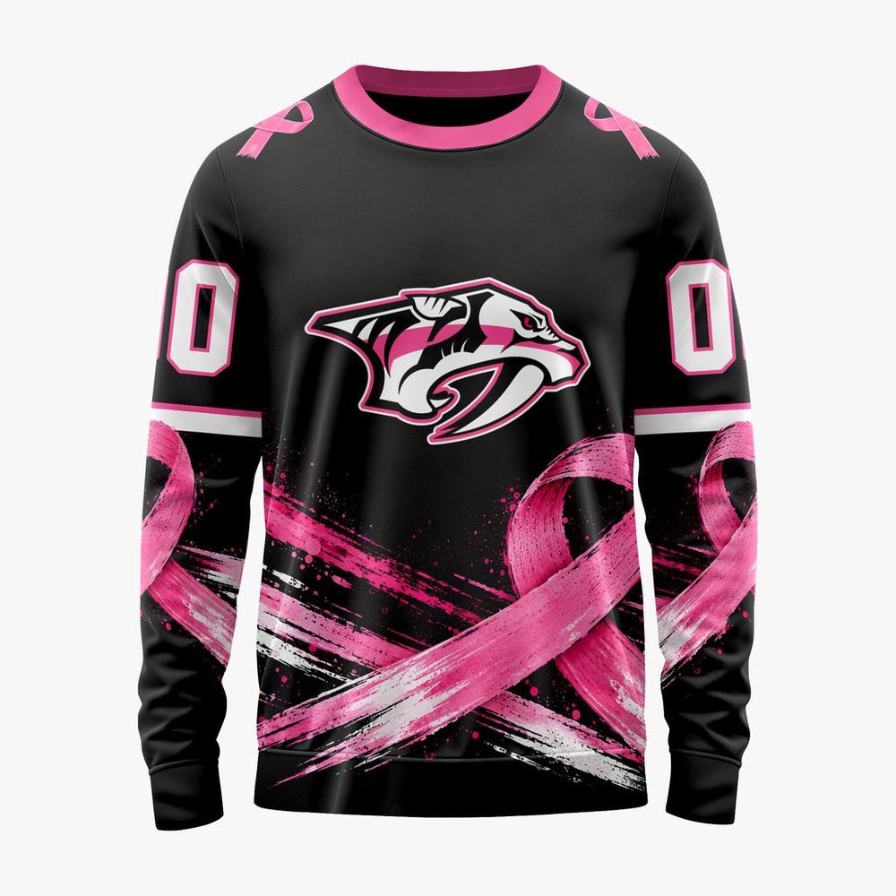 NHL Nashville Predators 2026 Hockey Pink Fights Breast Cancer Design Hoodie, TShirt, Sweatshirt, NHL 3D Game Day Tee NHL Nashville Predators 2026 Hockey Pink Fights Breast Cancer Design Hoodie, TShirt, Sweatshirt, NHL 3D Game Day Tee