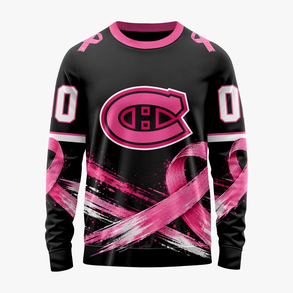 NHL Montreal Canadiens 2026 Hockey Pink Fights Breast Cancer Design Hoodie, TShirt, Sweatshirt, NHL 3D Game Day Tee NHL Montreal Canadiens 2026 Hockey Pink Fights Breast Cancer Design Hoodie, TShirt, Sweatshirt, NHL 3D Game Day Tee