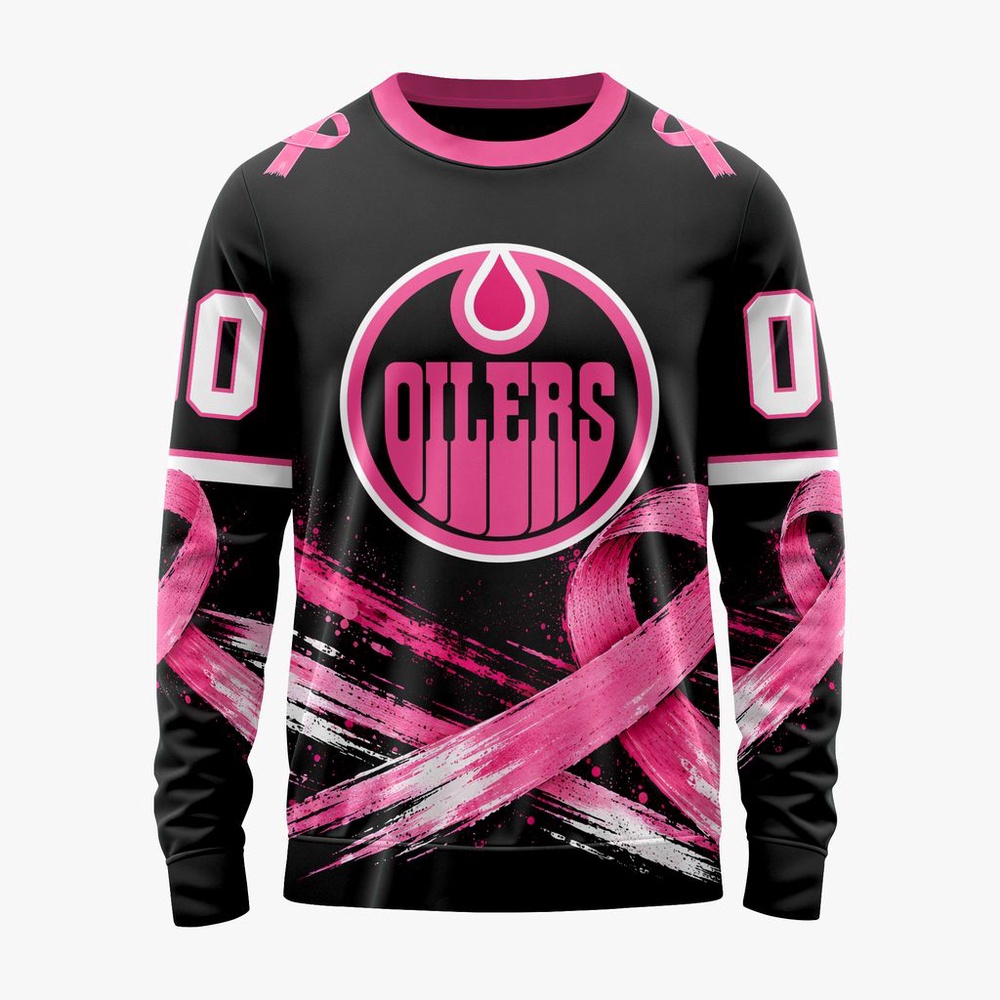 NHL Edmonton Oilers 2026 Hockey Pink Fights Breast Cancer Design Hoodie, TShirt, Sweatshirt, NHL 3D Game Day Tee NHL Edmonton Oilers 2026 Hockey Pink Fights Breast Cancer Design Hoodie, TShirt, Sweatshirt, NHL 3D Game Day Tee