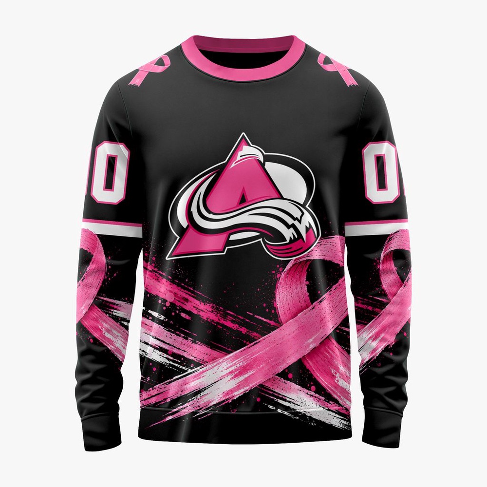 NHL Colorado Avalanche 2026 Hockey Pink Fights Breast Cancer Design Hoodie, TShirt, Sweatshirt, NHL 3D Game Day Tee NHL Colorado Avalanche 2026 Hockey Pink Fights Breast Cancer Design Hoodie, TShirt, Sweatshirt, NHL 3D Game Day Tee