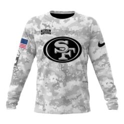NFL San Francisco 49ers Arctic Camo Salute To Service 2026 Design Hoodie, T Shirt, Sweatshirt, NFL Sporty Shirt Nfl San Francisco 49ers Arctic Camo Salute TO Service 2026 Design Hoodie T Shirt Sweatshirt 2