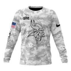 NFL Minnesota Vikings Arctic Camo Salute To Service 2026 Design Hoodie, T Shirt, Sweatshirt, NFL Sporty Shirt Nfl Minnesota Vikings Arctic Camo Salute TO Service 2026 Design Hoodie T Shirt Sweatshirt 2