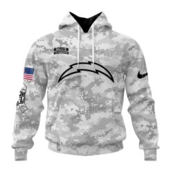 NFL Los Angeles Chargers Arctic Camo Salute To Service 2026 Design Hoodie, T Shirt, Sweatshirt, NFL Sporty Shirt Nfl Los Angeles Chargers Arctic Camo Salute TO Service 2026 Design Hoodie T Shirt Sweatshirt 1