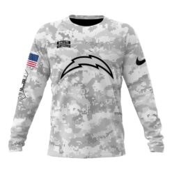 NFL Los Angeles Chargers Arctic Camo Salute To Service 2026 Design Hoodie, T Shirt, Sweatshirt, NFL Sporty Shirt Nfl Los Angeles Chargers Arctic Camo Salute TO Service 2026 Design Hoodie T Shirt Sweatshirt 2