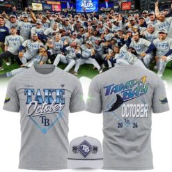 Tampa Bay Rays Gray 2026 MLB Division Series Champions Distressed Locker Room Take October 3D Shirt, Hot 3D Shirt Trend Tampa Bay Rays Gray 2026 Mlb Division Series Champions Distressed Locker Room Take October 3D Shirt