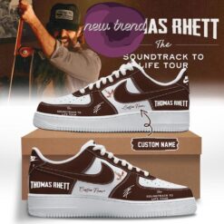 Thomas Rhett The Soundtrack to Life Tour 2026 Limited Edition Air Force 1 Shoes Sneakers, Music Artist AF1 Shoes Thomas Rhett The Soundtrack TO Life Tour 2026 Limited Edition Air Force 1 Shoes Sneakers
