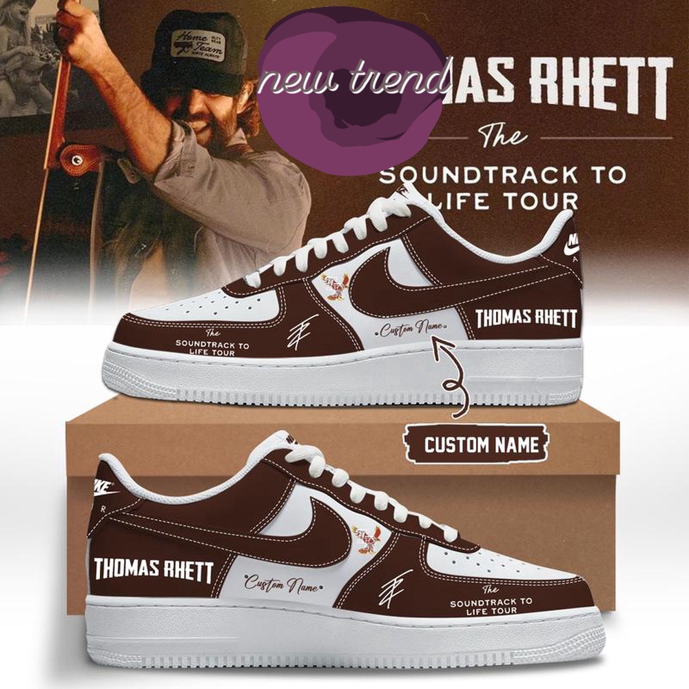 Thomas Rhett The Soundtrack to Life Tour 2026 Limited Edition Air Force 1 Shoes Sneakers, Music Artist AF1 Shoes Thomas Rhett The Soundtrack to Life Tour 2026 Limited Edition Air Force 1 Shoes Sneakers, Music Artist AF1 Shoes